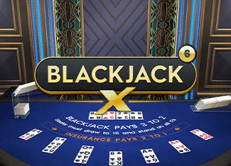 Blackjack X 6 - Azure - ADUGAMING